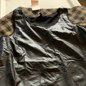 Vegan leather tank top